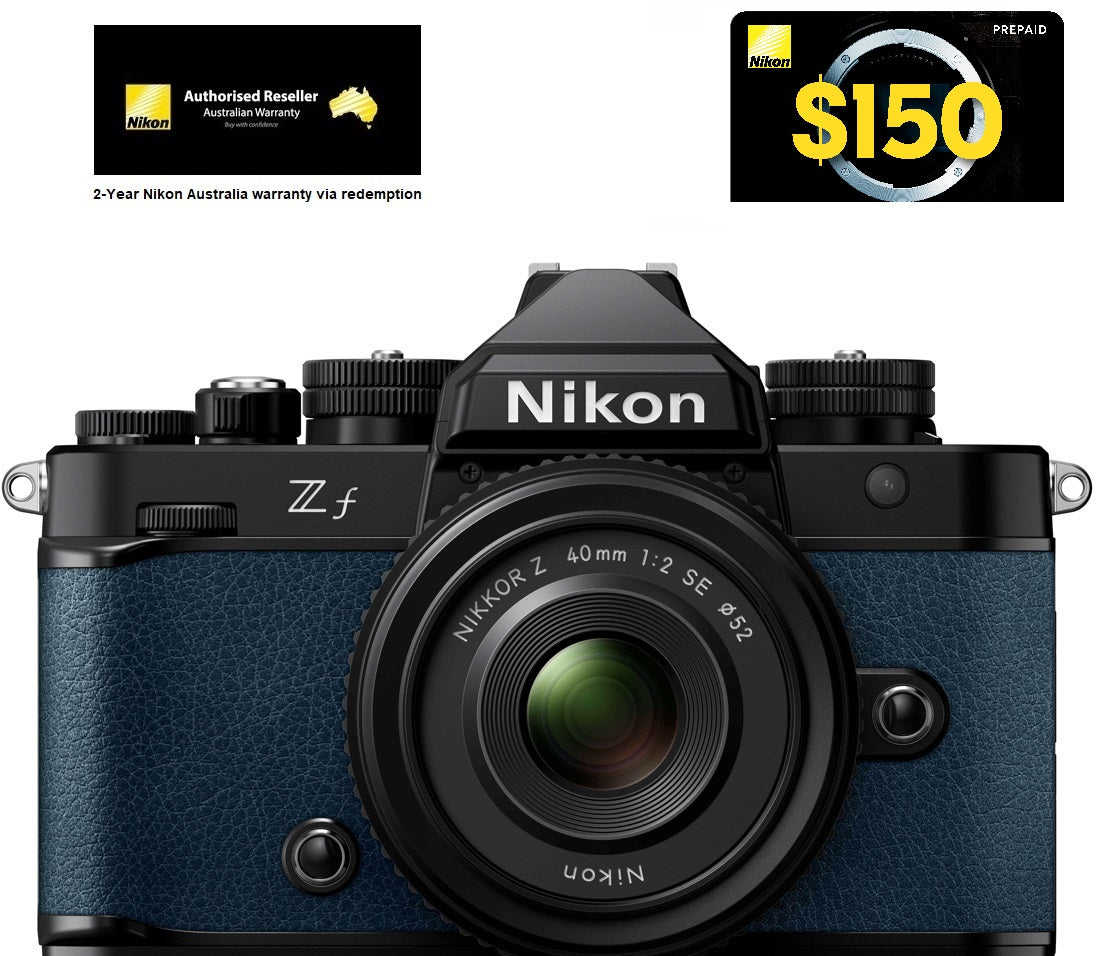NIKON Z F Camera, Blue + NIKKOR Z 40MM F/2 SE Lens – LKN Australia