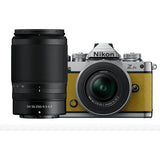 Nikon Z fc Mirrorless Camera + Z DX 16-50 VR SL + 50-250 VR Lens, Mustard Yellow,  2-YEAR WARRANTY