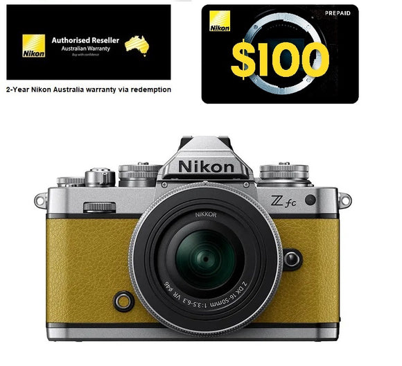 NIKON Z FC MUSTARD YELLOW + NIKKOR Z DX 16-50 VR SL