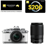 Nikon Z fc Mirrorless Camera + Z DX 16-50 VR SL + 50-250 VR Lens, White,  2-YEAR WARRANTY