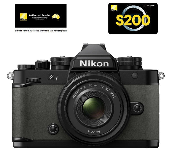 NIKON Z F Camera, Grey + NIKKOR Z 40MM F/2 SE Lens