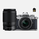 Nikon Z fc Mirrorless Camera + Z DX 16-50 VR SL + 50-250 VR Lens, Midnight Grey,  2-YEAR WARRANTY