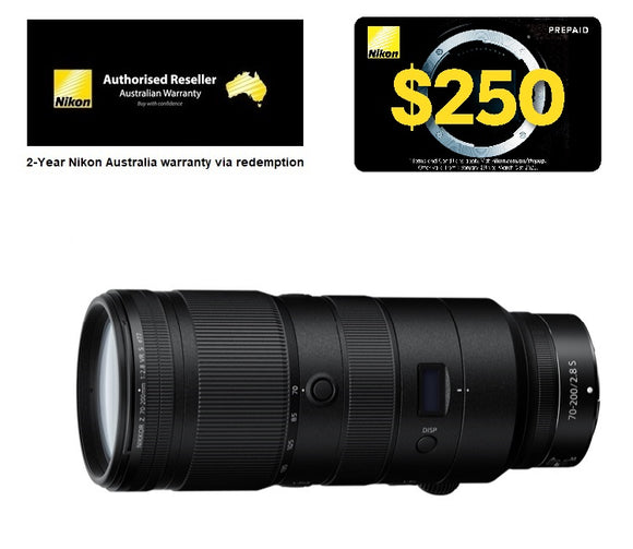 Nikon Nikkor z 70-200mm f/2.8 s VR S Lens, 2-YEAR NIKON WARRANTY