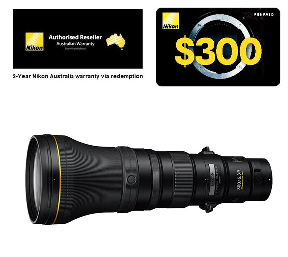 Nikon NIKKOR Z 800mm f/6.3 VR S Lens