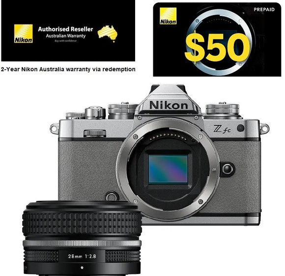 NIKON Z FC Natural Grey with 28mm Lens