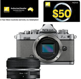 NIKON Z FC Natural Grey with 28mm Lens