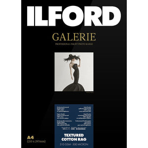 ILFORD Galeri Textured Cotton Rag Photo Paper 310gsm A2 25 Sheets