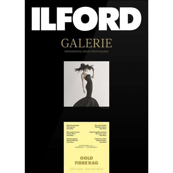 ILFORD Galerie Gold Fibre Rag Photo Paper 270gsm A2 25 Sheets
