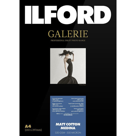 ILFORD Galerie Matt Cotton Medina Photo Paper 320 GSM 111.8 cm x 15 m (44