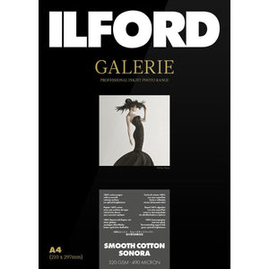 ILFORD Galerie Smooth Cotton Sonora 320GSM Photo Paper 5"x7" 50 Sheets - LKN Australia