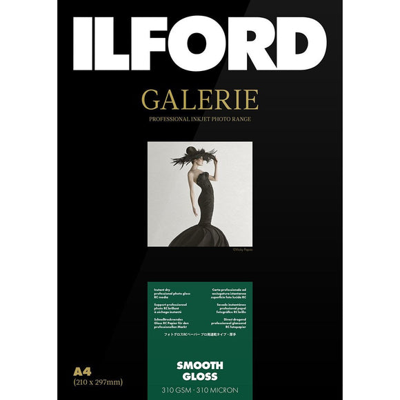 ILFORD Galerie Smooth Gloss 310 GSM A2 Photo Paper 25 Sheets - LKN Australia