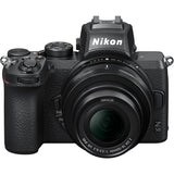 Nikon Z50 front with lens angled